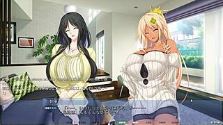 Akumeru Family - Yunagi Route Part 4 - Feeling Up Stepsis With Big Tits And Massage