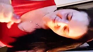 slut sucks and gets fucked licking bent over ass blowjob pussy cock