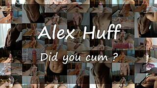 Gay jerk off session with lots of cum and moans