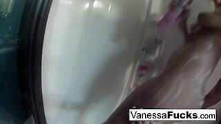 Vanessa and Tia Cyrus take turns licking each other's pussies