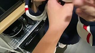 Living together couple enjoys a hot and intense long night together.