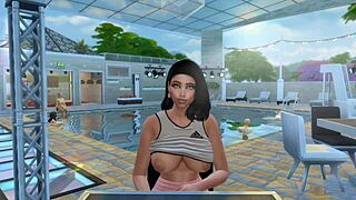 Hey, European parody of Sims4 porn with Spanish Lorena Sanchez