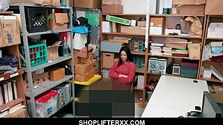 damn, cute teen 18+ caught stealing sucks mall cop!