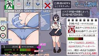 Teen with big tits gets groped in this wild anime game.