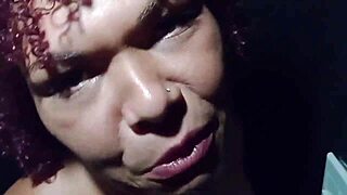 Married woman sucked micro penis in glory hole, thought to quit when huge cock appeared