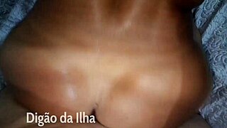 Double penetration and creampie in a female threesome