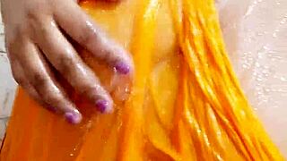 Indian Girl with Sexy Big Boobs in Saree