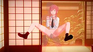 miss makima moans loudly while getting licked and fingered in this 3d hentai scene.