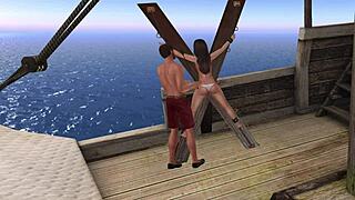 Jess says, 'Surrender to me at the cove for bdsm sex?'