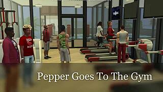 sexercise with my horny girlfriend at the gym 💪😏