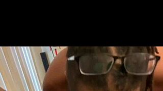 Deeheartxxx teases with big black cock and massive ebony tits in steamy action