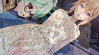 Klee prank adventure part 1 with fingering and bondage in anime