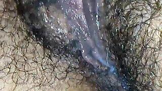 magan cumming and creaming on my fingers and face