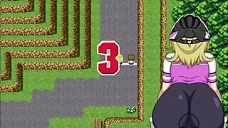 loira perde a virgindade no meio do escuro da noite - flash cycling - parte 4