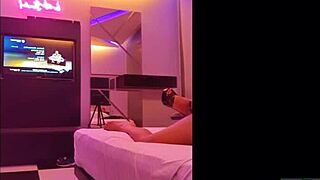 Latina hotwife karlita rides cock while husband watches in chair