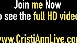 Busty Babe Cristi Ann Undresses In Lingerie To Make Nerd's Dreams Cum True