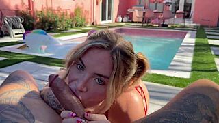 Blonde Step Sis Wants Cock on Holiday Vacation