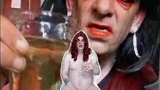 Bisexual Sissy Male Exposed While Swallowing Pee