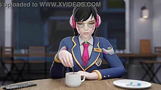 overwatch girls in wild 3d hentai sex mercy and kiriko getting naughty with dva