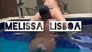 melissa lisboa showing off and taking cum part 2