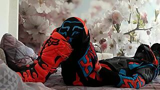 Yo, check these motocross gay dudes in wild biker boots!