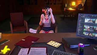 3D animated porn with Overwatch theme