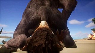 Does the Minotaur Fuck the Lion and Cum in His Mouth?