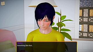 Blonde with big tits and ass feels intense emotions in homemade game