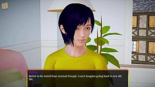 Blonde with big tits and ass feels intense emotions in homemade game