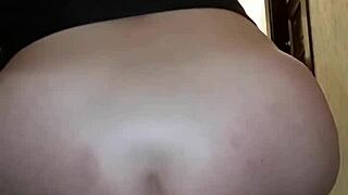 Blonde slut's ass wrecked while friend watches TV