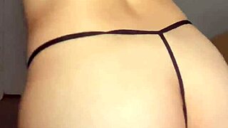 Close Up Faceless Canadian Teen Trying On Sexy Panties From MV Store