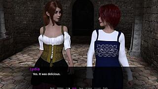 redhead with small tits fingers herself in knights tale.