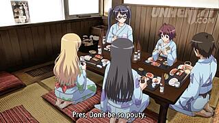 Teen with huge tits in hentai cartoon