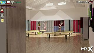 touching that sexy ass in the fashion business hall