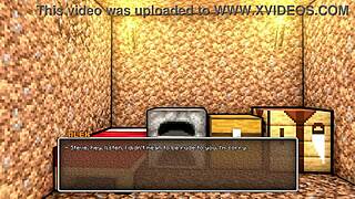 Giving our girl a golden bikini in hornycraft parody