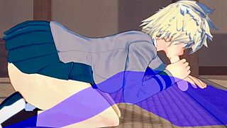 Mitsuki Bakugo in My Hero Academia cosplay with futanari elements