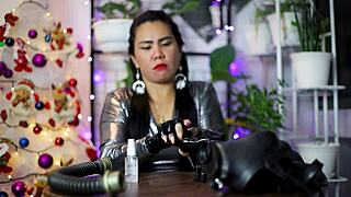 Black latex gloves fetish ASMR, so hot! 🔥