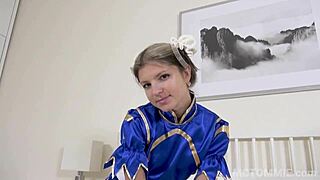 super hot layla lane got horny on christmas and touched herself before sucking my dick