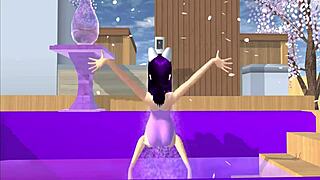 Wow, pov cartoon fox girl in crossdressing bikini dances solo on your lap in hentai!