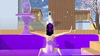 Wow, pov cartoon fox girl in crossdressing bikini dances solo on your lap in hentai!