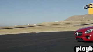 Brunette alexandra tyler poses outdoors showing her boobs 😍