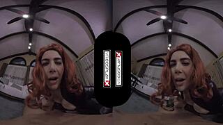 Vrcosplayx Black Widow Titty Fucks And Rides Monster Cock