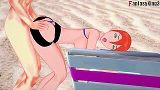 want to see gwen tennyson in bikini sex on public beach?