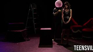 Horny stepmoms sharin their stepdaughters in foursome.