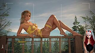 Beautiful blonde’s outdoor foot fetish adventure in animated porn