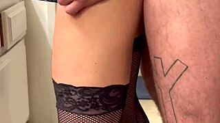 the neighbor came to fix my sink, but we ended up with rough sex and a creampie