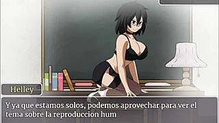 Anime college game part 1 featuring students and teacher 🎮