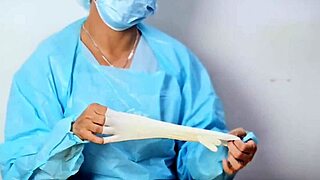 Femdom latex fetish clinic with ASMR