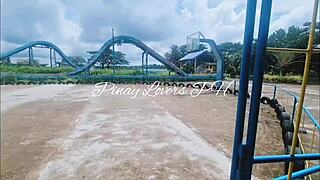 Thrilling Risky Public Fucking In Amusement Park!