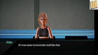 i'm exploring my new family with blonde teen's small tits in this game